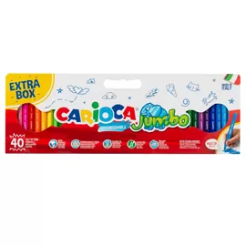 Valigetta 40 pennarelli Jumbo lavabili colori assortiti CARIOCA
