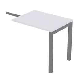 ALLUNGO REVERSIBILE DX/SX 80x60cm BIANCO gamba ANTRACITE per SCR. EASY Plus