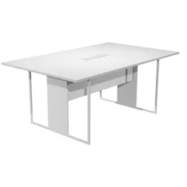 Tavolo riunione 180x110cm bianco / gamba bianca / top bianco ESSENCE