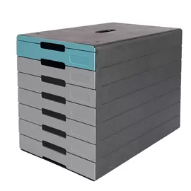 Cassettiera 7 cassetti IDEALBOX PRO 7 azzurro Durable