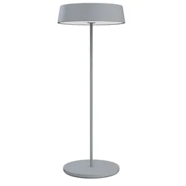 Lampada da tavolo 901 c/aggancio magnetico alluminio grigio Palmina