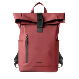 Zaino Roll-top Drop2Go gomma antipioggia dim. 30x42x14cm bordeaux InTempo