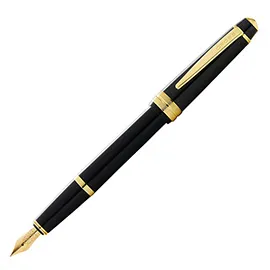 Penna stilografica Bailey Light punta M fusto nero/oro Cross