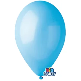 Busta 10 palloncini in lattice D30cm Celeste Big Party