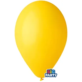 Busta 10 palloncini in lattice D30cm Giallo Big Party