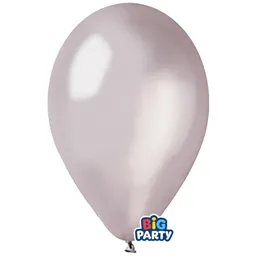 Busta 12 palloncini in lattice D26cm Metal Argento Big Party