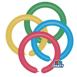 Busta 12 palloncini in lattice D5cm Modellabili Big Party