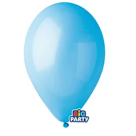 Busta 16 palloncini in lattice D26cm Celeste Big Party