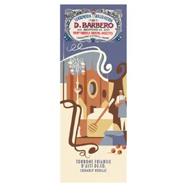 Tavoletta torrone friabile con nocciole IGP 150gr in astuccio Barbero