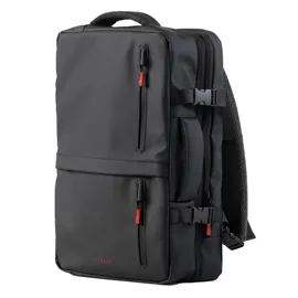 Zaino Travel Backpack Drop2Go gomma antipioggia dim. 30x15x45cm nero InTempo