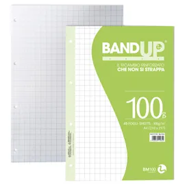 Ricambi forati rinforzati BandUP A4 100gr 40fg 10mm BM
