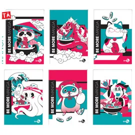 Maxiquaderno alta fogliazione A4 48fg+2 100gr 5mm c/margine Be More Manga BM