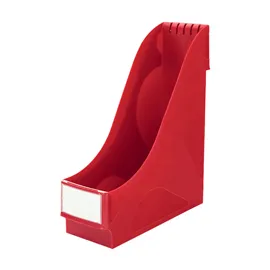 Portariviste ad alta capacitA' in PS rosso 32x29cm dorso 9,5cm Leitz