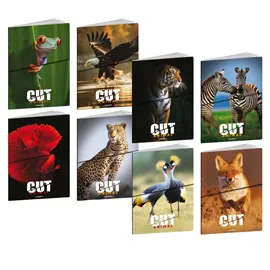Maxiquaderno A4 20fg+1 80gr 1 rigo c/margine Animal Cut Blasetti