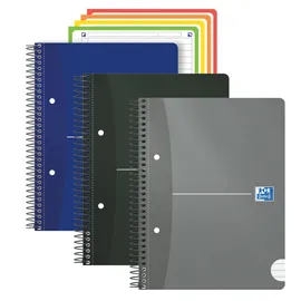Maxiquaderno Spiralato A4+ 1 rigo c/margine 160pag. 80g colori ass. Office Essen
