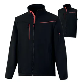 Softshell 2in1 Soccia tg M nero/rosso Deltaplus