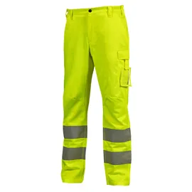 Pantaloni alta visibilitA' Vega tg L giallo fluo U-Power