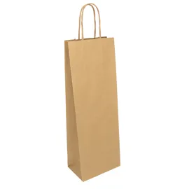25 Shoppers in carta sealing 14x9x39cm Easy Bottle Bags avana