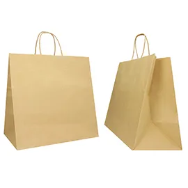 25 Shoppers in carta biokraft 28x17x29cm Twisted Large avana