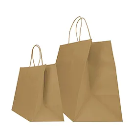 25 Shoppers in carta biokraft 32x23x35cm Twisted XLarge avana
