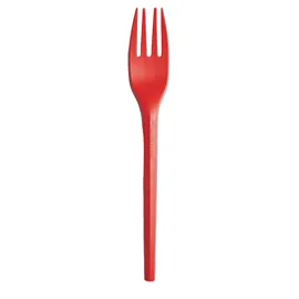 20 forchette monouso Ecocolor in CPLA 16cm rosso Big Party