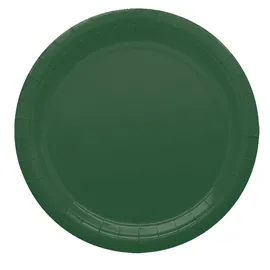 25 piatti piani D24cm Ecocolor biodegradabile verde bosco Big Party