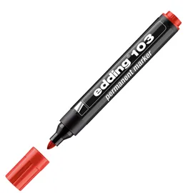 Marcatore permanente 103 punta conica rosso Edding