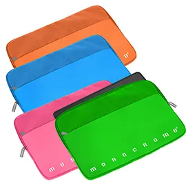 Porta laptop imbottito in tessuto colori assortiti Monocromo Pigna