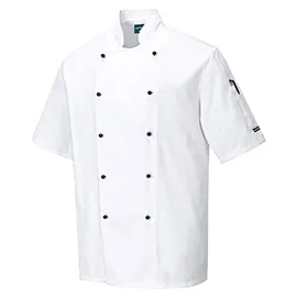 Giacca da cuoco Kent a maniche corte tg M bianco Portwest
