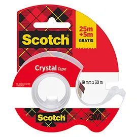 Nastro adesivo in chiocciola Scotch® Crystal clear 600 19mm x 25m+5m gratis