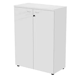 Armadio modulare a 2 ante medio  90x45,8cmxH123cm bianco