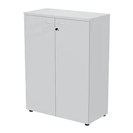 Armadio modulare a 2 ante medio  90x45,8cmxH123cm grigio