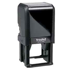 Timbro di testo quadrato 4924 nero 40x40mm Trodat