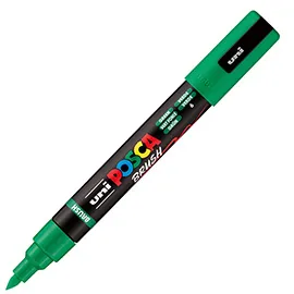 Marcatore Uni Posca PC5MBR punta brush 1.0 - 4.0mm verde Uni Mitsubishi