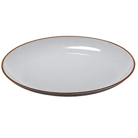 Piatto piano rPET D27,5x2,8cm grigio Leone