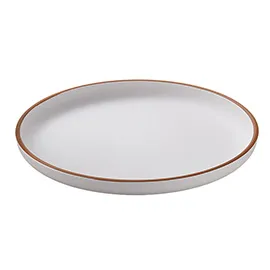 Piatto piano rPET D22x2,1cm bianco Leone