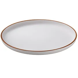 Piatto piano rPET D27,5x2,2cm bianco Leone