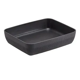 Vaschetta buffet Norway 32,5x26,5x7,5cm melamina antracite Leone