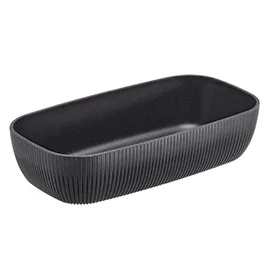 Vaschetta buffet Norway 32,5x17,6x7,5cm melamina antracite Leone