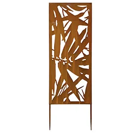 Pannello decorativo in acciaio corten 30x90cm Verdemax