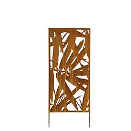 Pannello decorativo in acciaio corten 50x100cm Verdemax