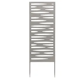 Pannello decorativo in metallo grigio 30x90cm Verdemax