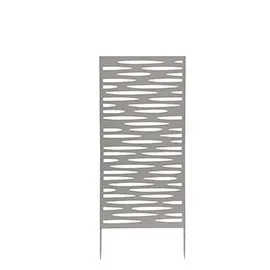 Pannello decorativo in metallo grigio 50x100cm Verdemax