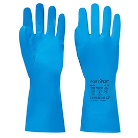 Guanti in nitrile tg L azzurro Portwest