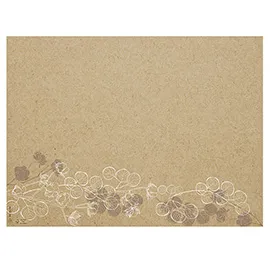 Conf 400 tovagliette monouso Floral 30x40cm carta avana Pro Nappe