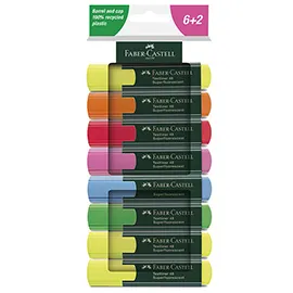 Astuccio 8 evidenziatori Textliner 48 superflourescente Faber Castell