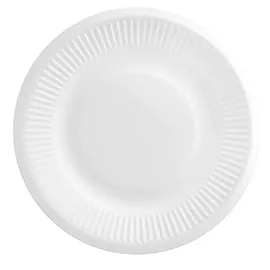 Conf 125 Piatti compostabili Light  D23cm bianco Signor Bio