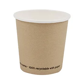 Conf 50 Bicchieri caffE' in carta 100ml avana Signor Bio