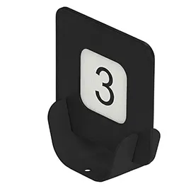 Porta QR code segnaposto  METAL NERO 10x4x11,5 cm NERO Stilcasa