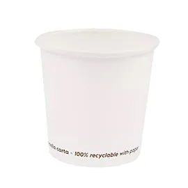 Conf 50 Bicchieri caffE' in carta 75ml bianco Signor Bio